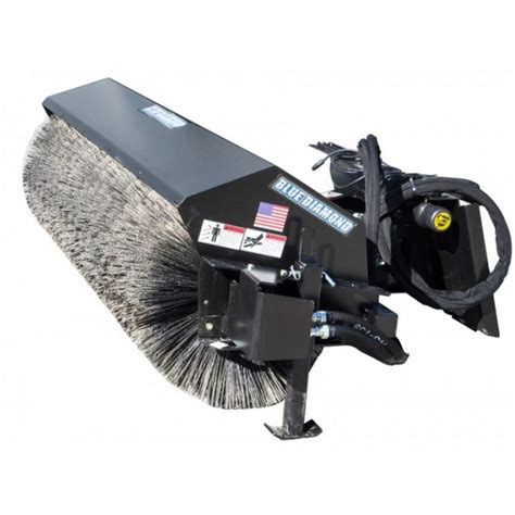 bucket broom skid steer|rotary broom for skid steer.